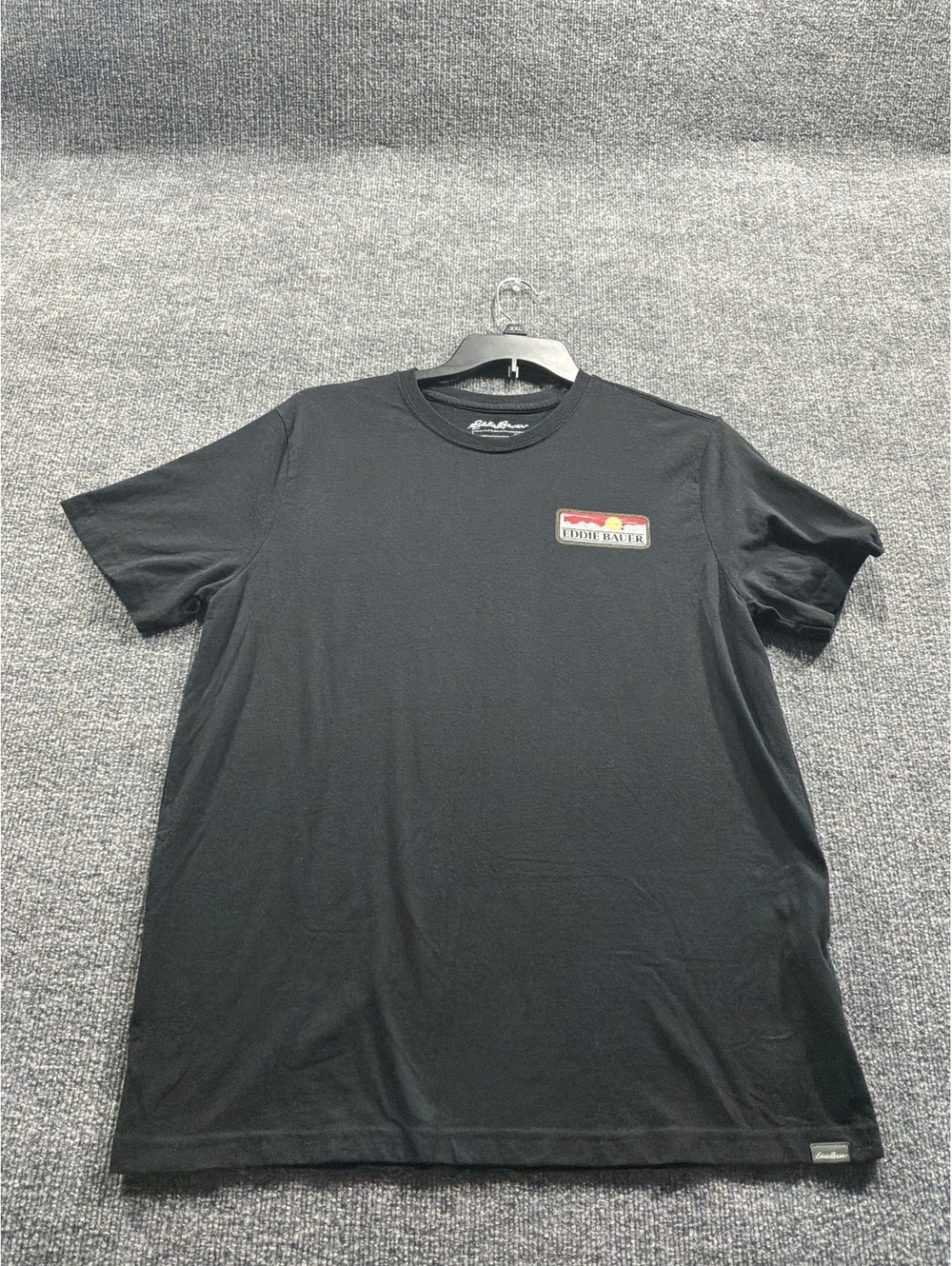 Eddie Bauer Men's Black Graphic Short Sleeve T-Shirt Size Large